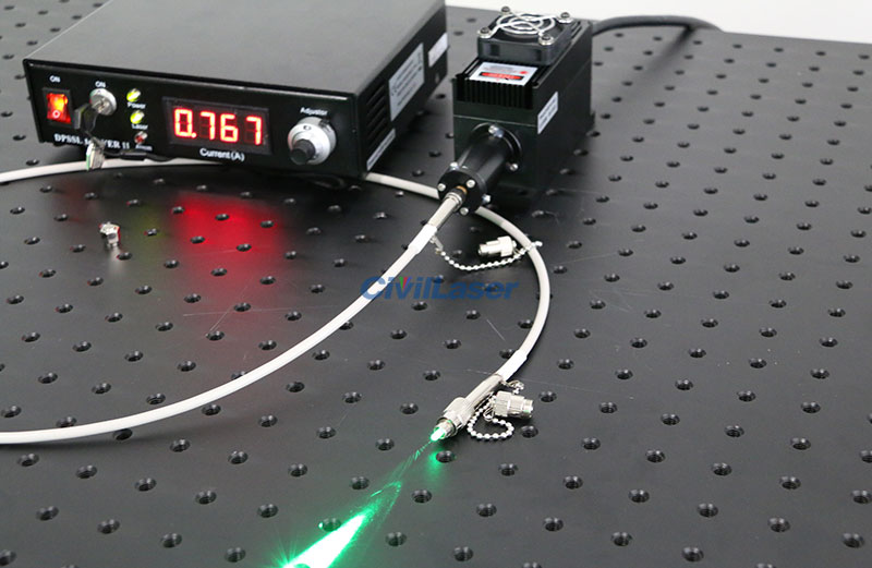 505nm laser diode Verde 100mw Láser de fibra acopladasystem